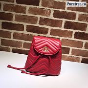 GUCCI | Backpack Red Calfskin 528129 - 19 x 18.5 x 10cm - 1
