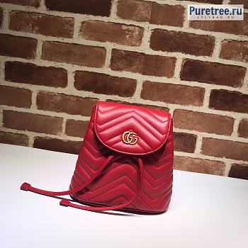 GUCCI | Backpack Red Calfskin 528129 - 19 x 18.5 x 10cm