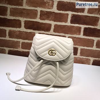 GUCCI | Backpack White Calfskin 528129 - 19 x 18.5 x 10cm