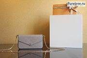 Louis Vuitton | Félicie Pochette Taupe Leather M68697 - 21 x 12 x 3cm - 1