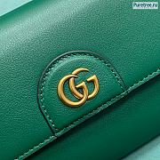 GUCCI | Small Top Handle Green Leather Bag With Bamboo - 18.5cm - 2