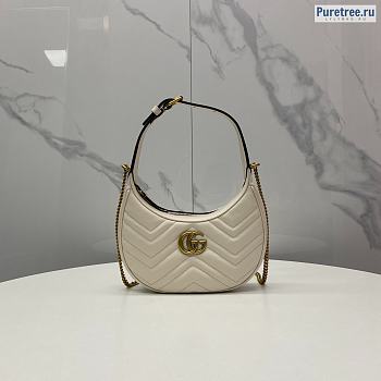 GUCCI | GG Marmont half-moon-shaped mini bag - 18 x 6.5 x 13cm