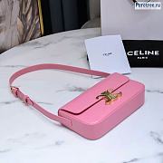CELINE | Triomphe Shoulder Bag In Pink Calfskin - 20 x 10 x 4cm - 2