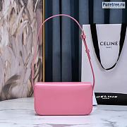 CELINE | Triomphe Shoulder Bag In Pink Calfskin - 20 x 10 x 4cm - 5