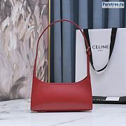 CELINE | Shoulder Bag Cuir Triomphe Red Calfskin - 24 x 5 x 13cm - 2