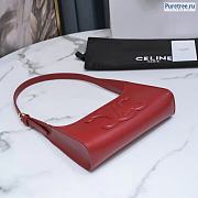 CELINE | Shoulder Bag Cuir Triomphe Red Calfskin - 24 x 5 x 13cm - 3