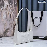 CELINE | Shoulder Bag Cuir Triomphe White Calfskin - 24 x 5 x 13cm - 3
