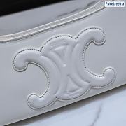 CELINE | Shoulder Bag Cuir Triomphe White Calfskin - 24 x 5 x 13cm - 2