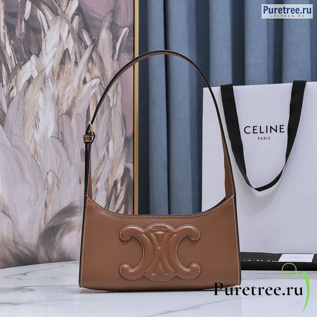 Triomphe leather handbag Celine Brown in Leather - 33134835