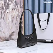 CELINE | Shoulder Bag Cuir Triomphe Black Calfskin - 24 x 5 x 13cm - 5