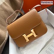 HERMÈS | Constance 18 Brown Epsom Leather With Gold Hardware - 1
