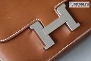 HERMÈS | Constance 18 Brown Tadelakt Leather With Silver Hardware - 2