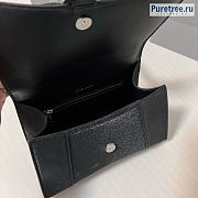 BALENCIAGA | Hourglass Handbag Glitter Material In Black - 23 x 10 x 24cm - 4