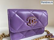 CHANEL | 22P Belt Bag Purple Lambskin 81184 - 12.5cm - 4