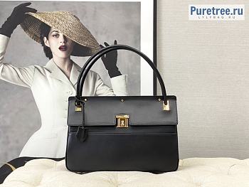 DIOR | Parisienne Bag Black Smooth Calfskin M5400 - 30 x 21 x 8.5cm