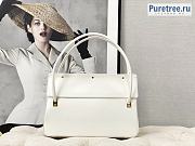 DIOR | Parisienne Bag White Smooth Calfskin M5400 - 30 x 21 x 8.5cm - 4