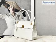 DIOR | Parisienne Bag White Smooth Calfskin M5400 - 30 x 21 x 8.5cm - 3