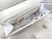 DIOR | Parisienne Bag White Smooth Calfskin M5400 - 30 x 21 x 8.5cm - 2