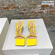 Bottega Veneta | Stretch Yellow Leather Sandals With Chain - 9cm - 3