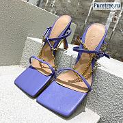 Bottega Veneta | Stretch Purple Leather Sandals With Chain - 9cm - 5
