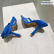 Bottega Veneta | Stretch Blue Leather Sandals With Chain - 9cm - 2