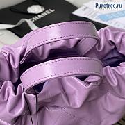 CHANEL | 22 Backpack Purple Shiny Calfskin AS3313 - 51 x 40 x 9cm - 2