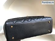 CHANEL | Vintage Flap Bag Black Caviar Leather 92233 - 33 x 11 x 23cm - 3