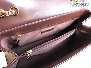 CHANEL | Vintage Flap Bag Brown Smooth Leather 92233 - 33 x 11 x 23cm - 3