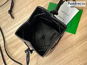 Bottega Veneta | Small Cassette Bucket Bag Black Calfskin - 14 x 9 x 9cm - 6