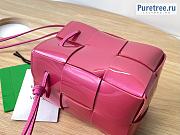Bottega Veneta | Small Cassette Bucket Bag Pink Calfskin - 14 x 9 x 9cm - 4