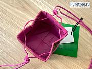 Bottega Veneta | Small Cassette Bucket Bag Pink Calfskin - 14 x 9 x 9cm - 5