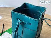 Bottega Veneta | Small Cassette Bucket Bag Blue Calfskin - 14 x 9 x 9cm - 5