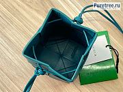 Bottega Veneta | Small Cassette Bucket Bag Blue Calfskin - 14 x 9 x 9cm - 6