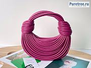 Bottega Veneta | Double Knot Pink Lambskin Handle Bag 680934 - 25 x 12 x 10cm - 1
