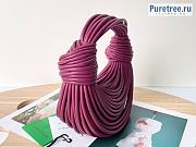 Bottega Veneta | Double Knot Pink Lambskin Handle Bag 680934 - 25 x 12 x 10cm - 5