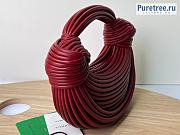 Bottega Veneta | Double Knot Red Lambskin Handle Bag 680934 - 25 x 12 x 10cm - 6