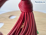 Bottega Veneta | Double Knot Red Lambskin Handle Bag 680934 - 25 x 12 x 10cm - 4