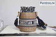 Dior | Wicker Bucket Bag M7600 - 17 x 19 cm - 1