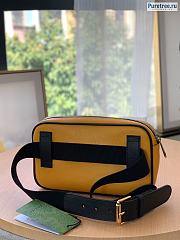 GUCCI | 100 Music In Mine Belt Bag Yellow Leather 602695 - 24 x 14 x 5.5cm - 3