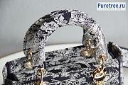 DIOR | Medium Lady D-Lite Bag Toile de Jouy Stripes Embroidery M0565 - 24cm - 6