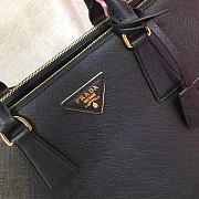 PRADA | Galleria Saffiano Black Leather Small Bag 1BA896 - 24.5 x 16.5 x 11cm - 6