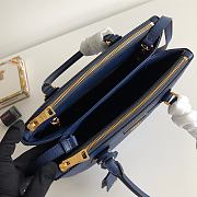 PRADA | Galleria Saffiano Blue Leather Large Bag 1BA274 - 32 x 24 x 13.5cm - 3