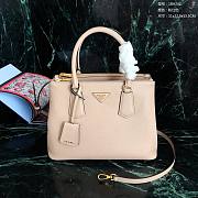 PRADA | Galleria Top Handle Bag Cream Leather - 31 x 22.5 x 13.5cm - 1