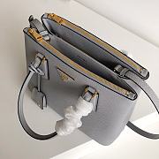 PRADA | Galleria Saffiano Gray Leather Large Bag 1BA274 - 32 x 24 x 13.5cm - 2