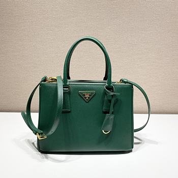 PRADA | Galleria Saffiano Green Leather Medium Bag 1BA863 - 28 x 19.5 x 12cm