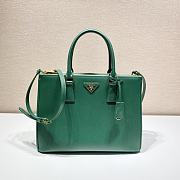 PRADA | Galleria Saffiano Green Leather Large Bag 1BA274 - 32 x 24 x 13.5cm - 1