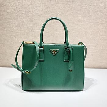 PRADA | Galleria Saffiano Green Leather Large Bag 1BA274 - 32 x 24 x 13.5cm