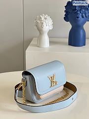 Louis Vuitton | Lockme Tender Blue Leather M58557 - 19 x 13 x 8cm - 4