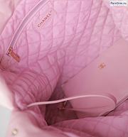 CHANEL | 22 Large Handbag Pink Shiny Calfskin & Gold Metal - 48 x 45 x 10cm - 2