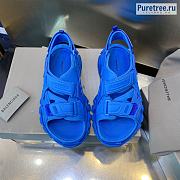 BALENCIAGA | Track Sandal In Blue - 1